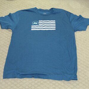 K1 Men's Large Blue Flag Logo Short Sleeve T-Shirt